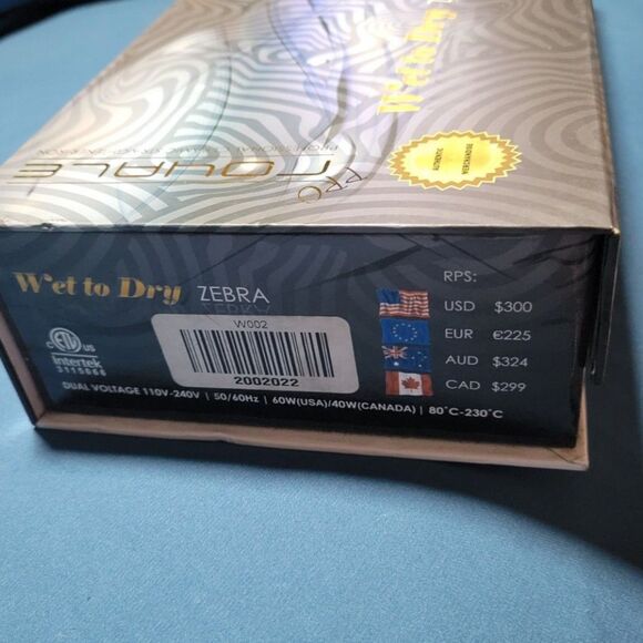 Pro Royale Professional Ceramic Straightener Iron  Wet to Dry Zebra - Picture 5 of 10